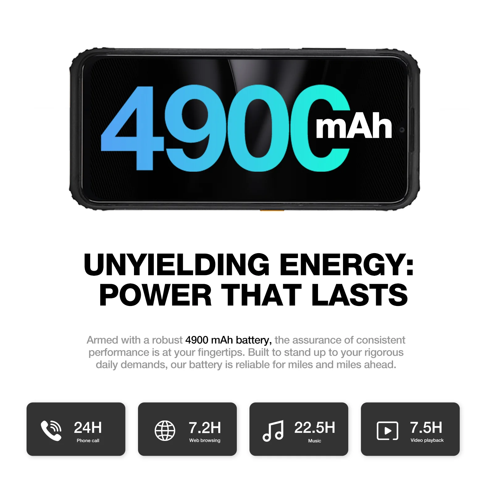 AGM H6 LITE | Ultra-Thin | Rugged | 6.56-inch 90Hz Display | 4GB RAM + 4GB Virtual Expanded RAM + 128GB ROM | Android 13 - Image 7