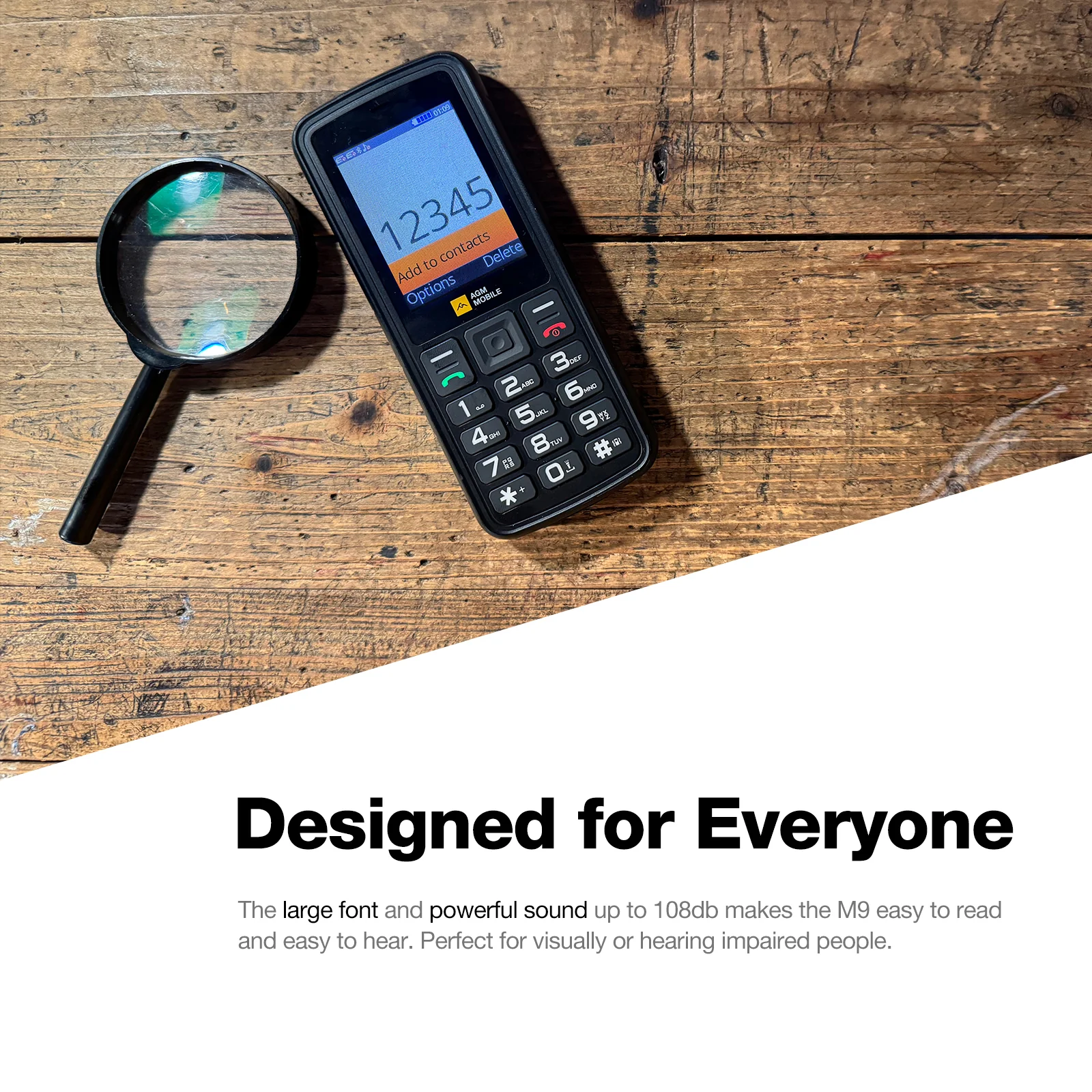 AGM M9 | Rugged | 4G | Ergonomic | User Friendly | Fast Dial | Dual SIM - Image 5