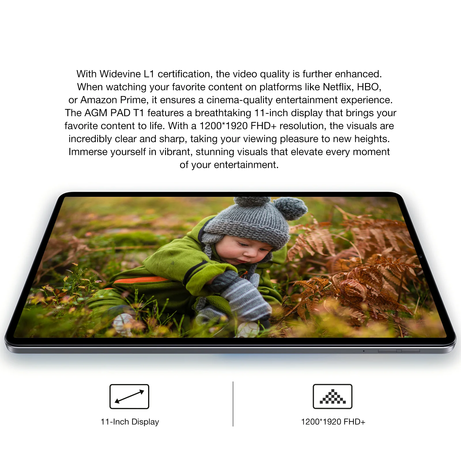 AGM PAD T1|Featherweight|11"FHD+|T606 Octa-Core Processor|4G Dual SIM|Android 14|7000 mAh Battery - Image 4